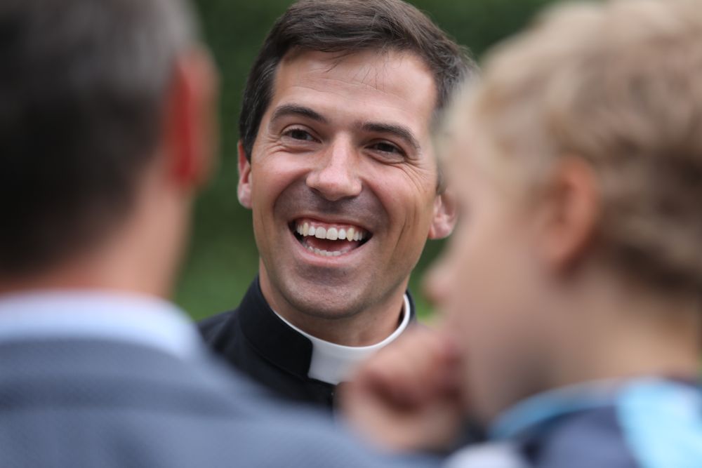 P. Georg im Gespräch